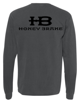 Honey Brake Logo LS Comfort Colors Tee Pepper