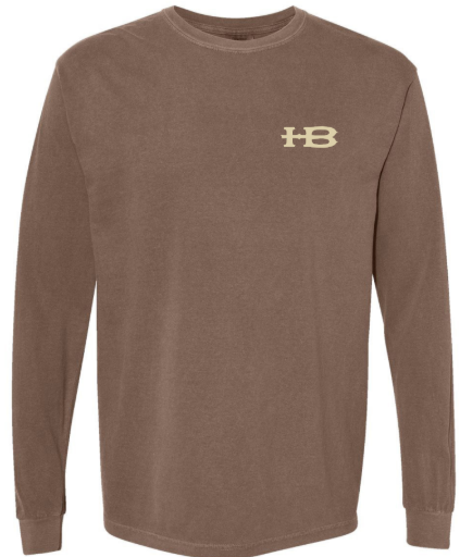 Honey Brake Logo LS Comfort Colors Tee Expresso
