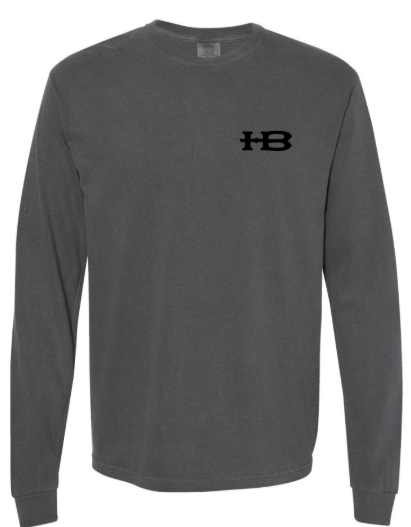 Honey Brake Logo LS Comfort Colors Tee Pepper