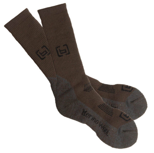 Banded Base Heavyweight Calf Length Merino Wool Socks