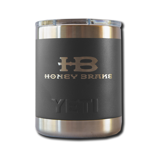 Yeti Rambler 10oz Lowball w/Honey Brake Logo w/Magslide Lid