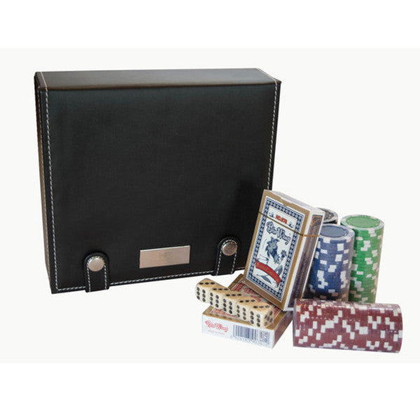 Leather Poker Set