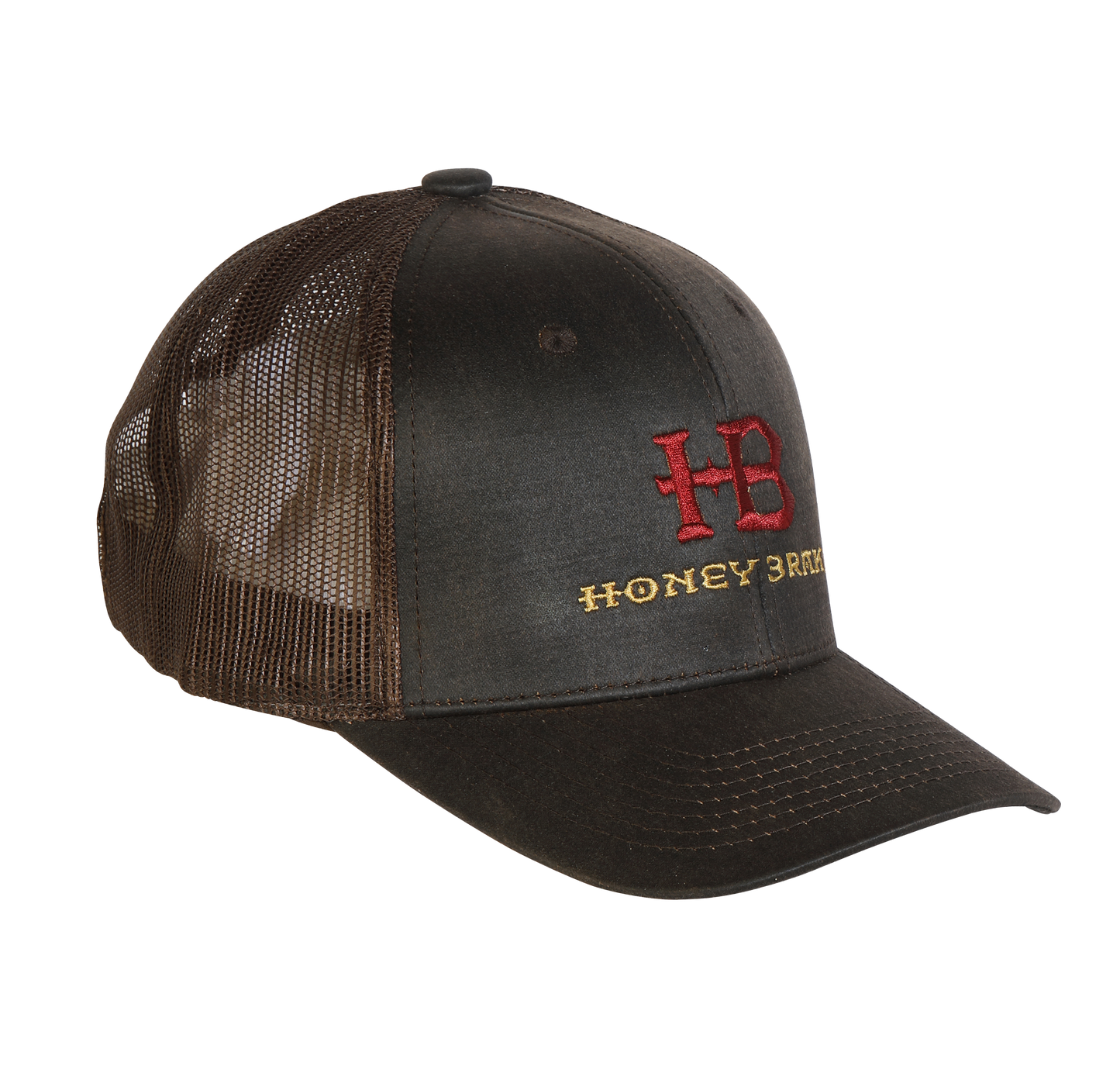 HB Dark Brown Mesh Structured Hat