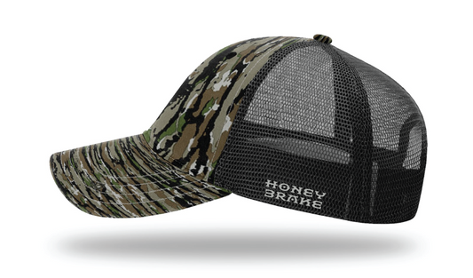 Honey Brake Leather Patch Richardson Mesh Back Cap Realtree Original