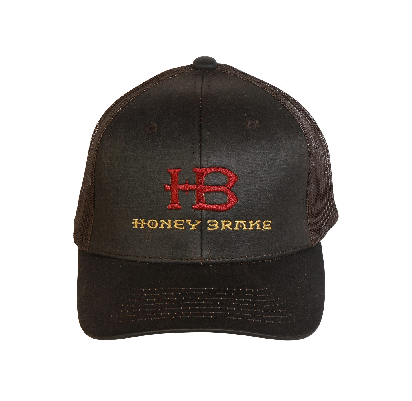 HB Dark Brown Mesh Structured Hat