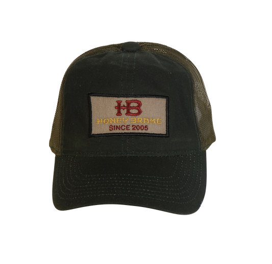 HB Green Canvas Patch Hat