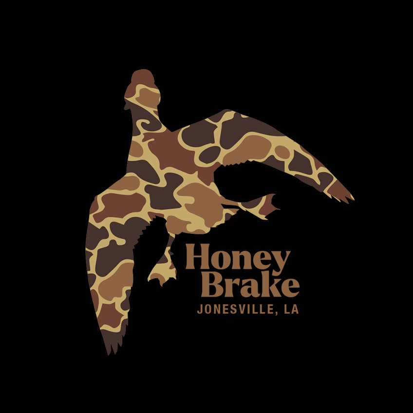 Honey Brake Old School Camo Duck Hooded Sweatshirt