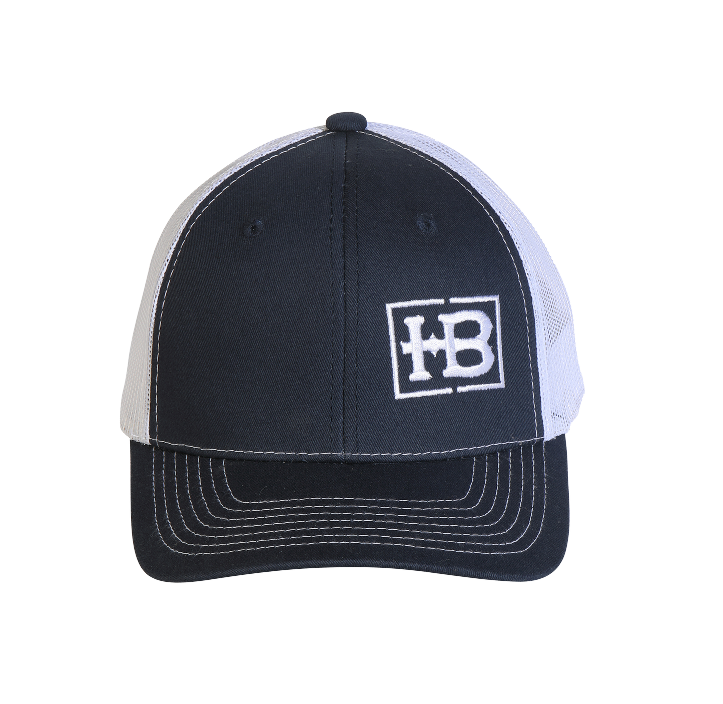 HB Navy/White Structured Hat