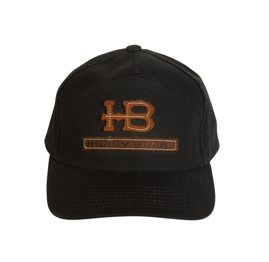 HB Leather Patch Waxed Canvas Structured Hat