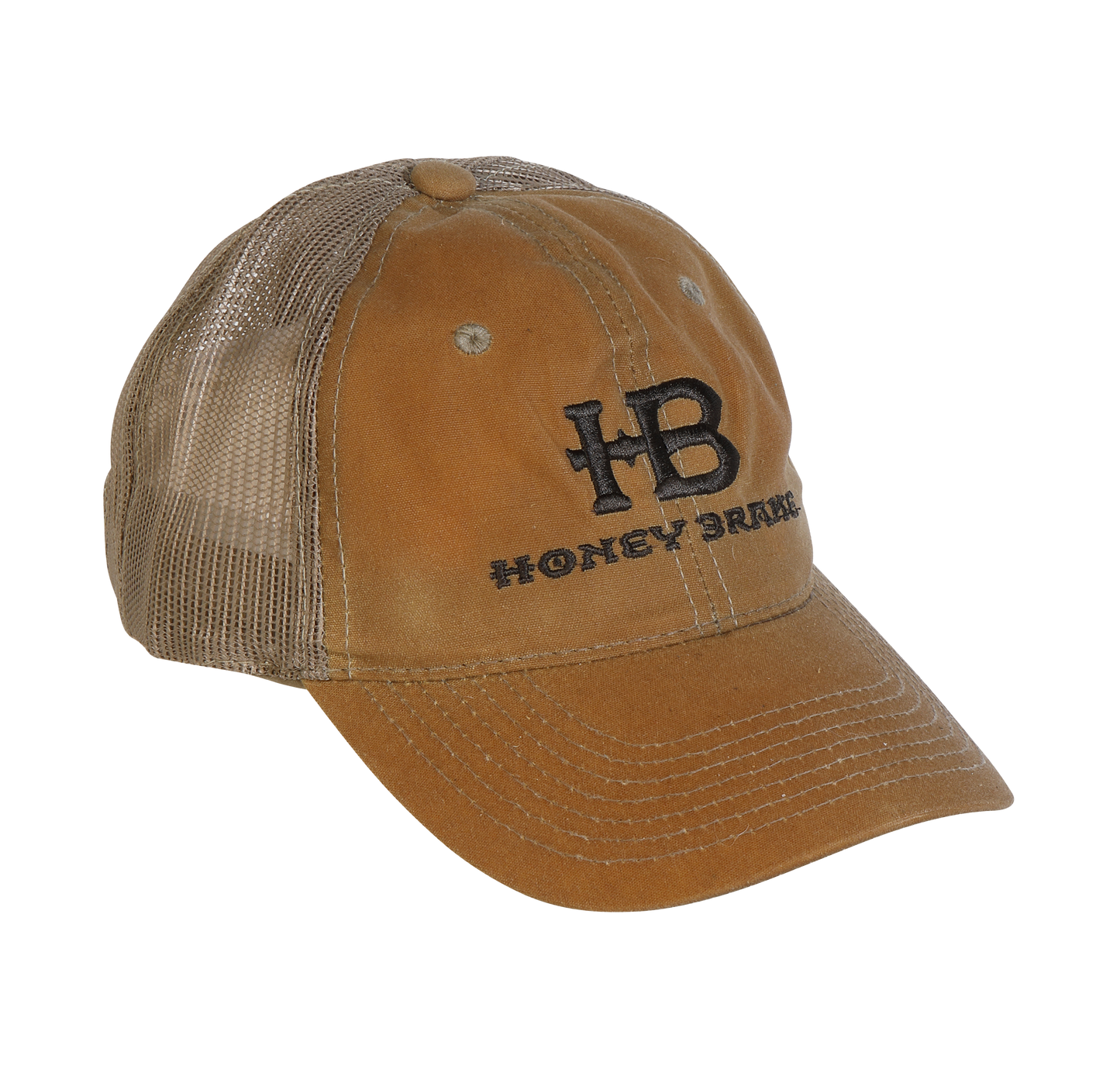 HB 2 Tone Mesh Waxed Canvas Unstructured Hat