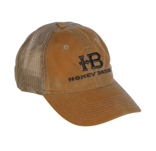 HB 2 Tone Mesh Waxed Canvas Unstructured Hat