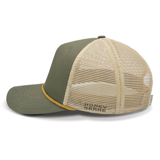 Honey Brake X Lost Hat Leather Patch Ranchero Cap Gator/Balsa