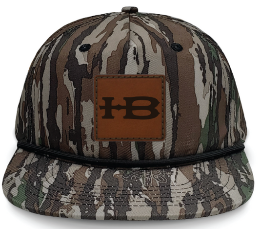 Honey Brake X Lost Hat Leather Patch Goat Rope Cap Realtree Original