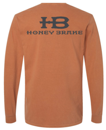 Honey Brake Logo LS Comfort Colors Tee Yam