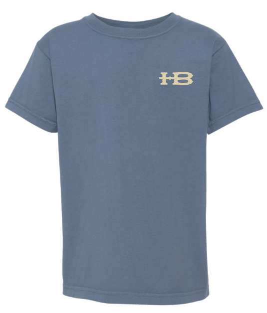 Honey Brake Logo SS Comfort Colors Tee Blue Jean Youth