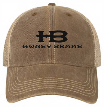 Honey Brake Cotton Mesh Back Trucker Brown