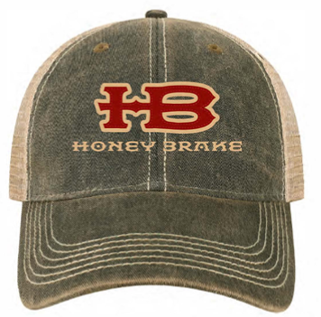 Honey Brake Cotton Mesh Back Trucker Black