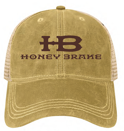Honey Brake Waxed Cotton Mesh Back Trucker Dark Tan/Khaki