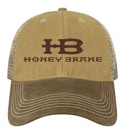 Honey Brake Waxed Cotton Mesh Back Trucker Khaki/Brown/Java