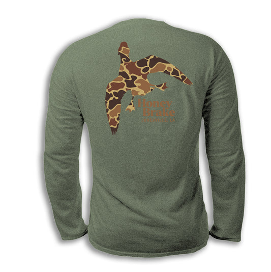 HB Military Green Old Camo Duck Long Sleeve