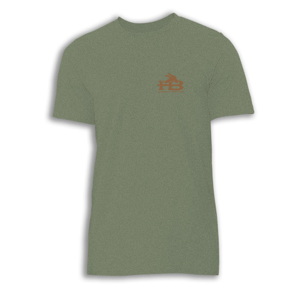 HB Military Green Old Camo Duck Short Sleeve