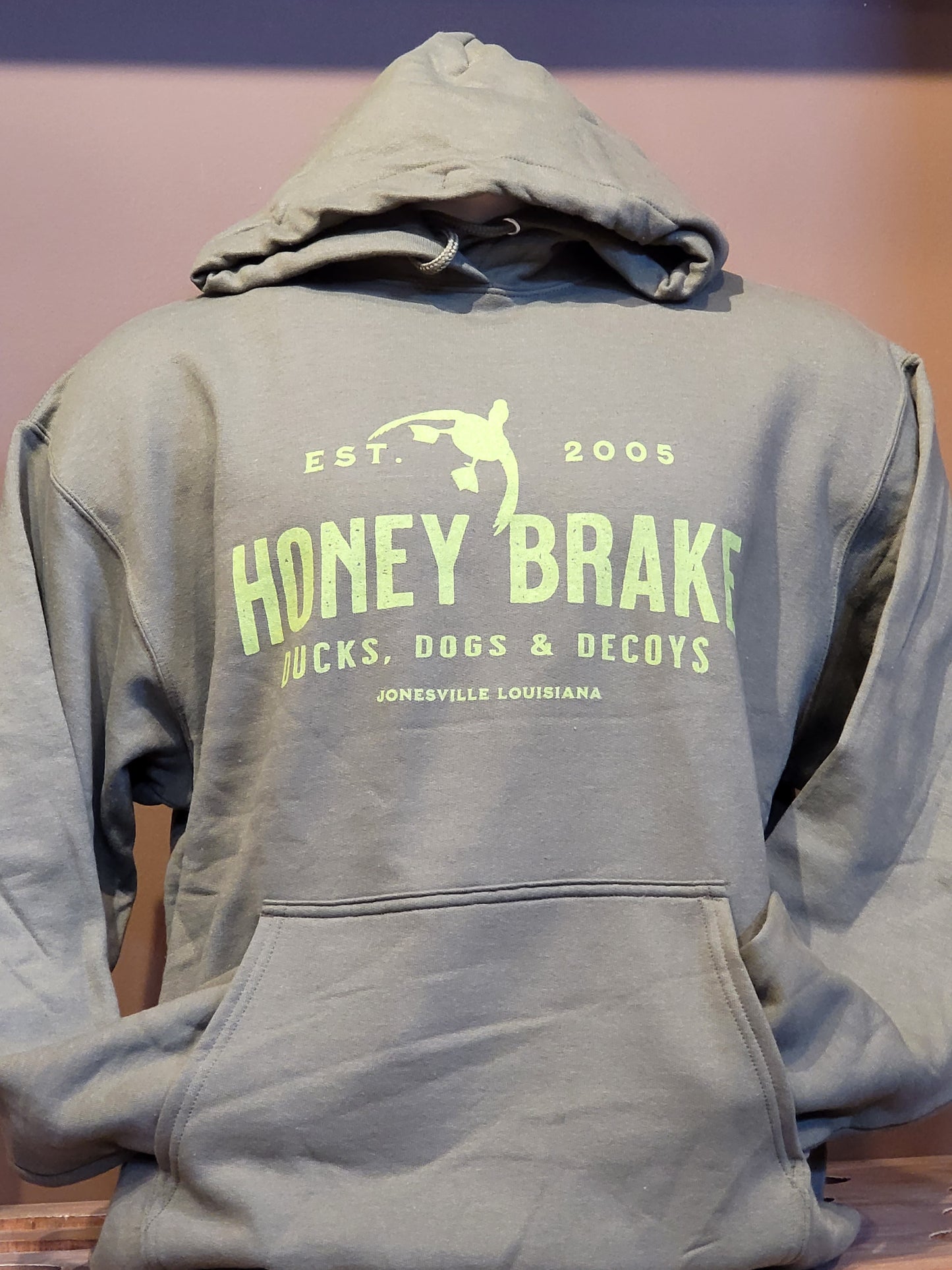 HB Olive Ducks, Dogs, & Decoys Hooded Sweatshirt 2022