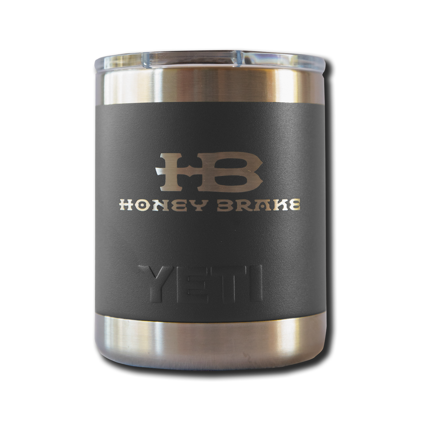 Yeti Rambler 10oz Lowball w/Honey Brake Logo w/Magslide Lid