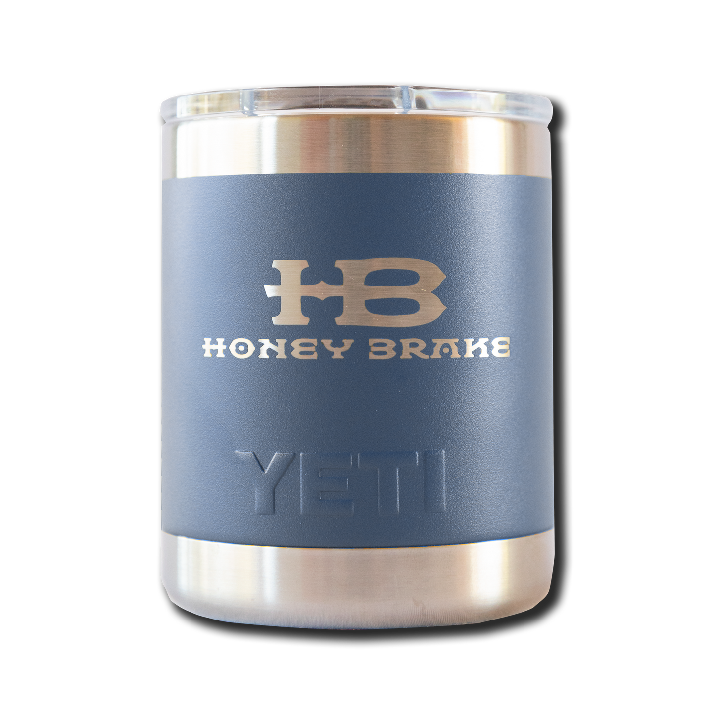 Yeti Rambler 10oz Lowball w/Honey Brake Logo w/Magslide Lid