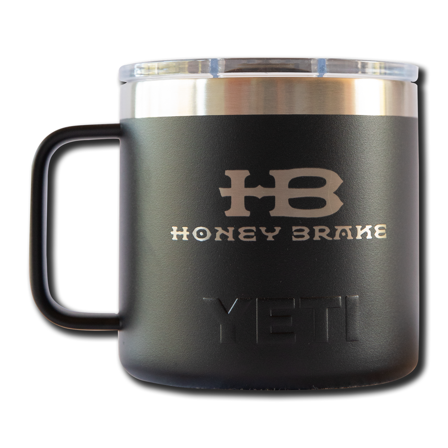 Yeti Rambler 14oz Mug w/Honey Brake Logo w/Magslide Lid